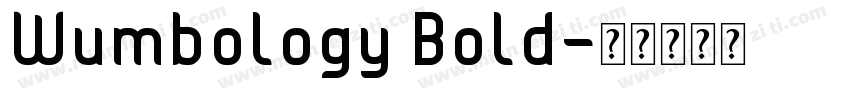 Wumbology Bold字体转换